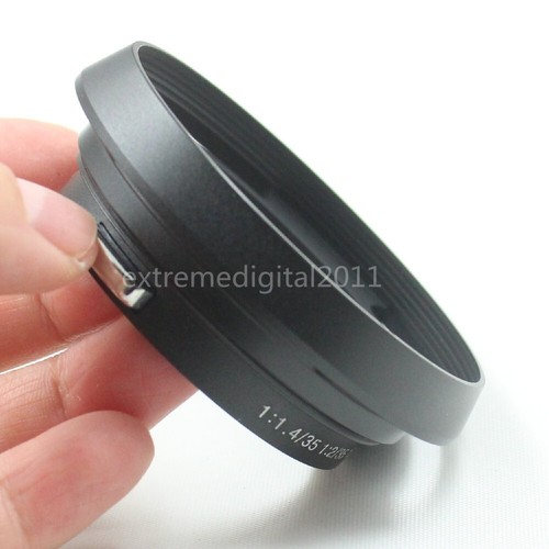Black metal lens hood for - metal,